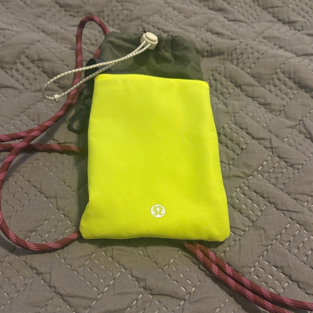 Lululemon Athletica Neon Yellow Mini Bag